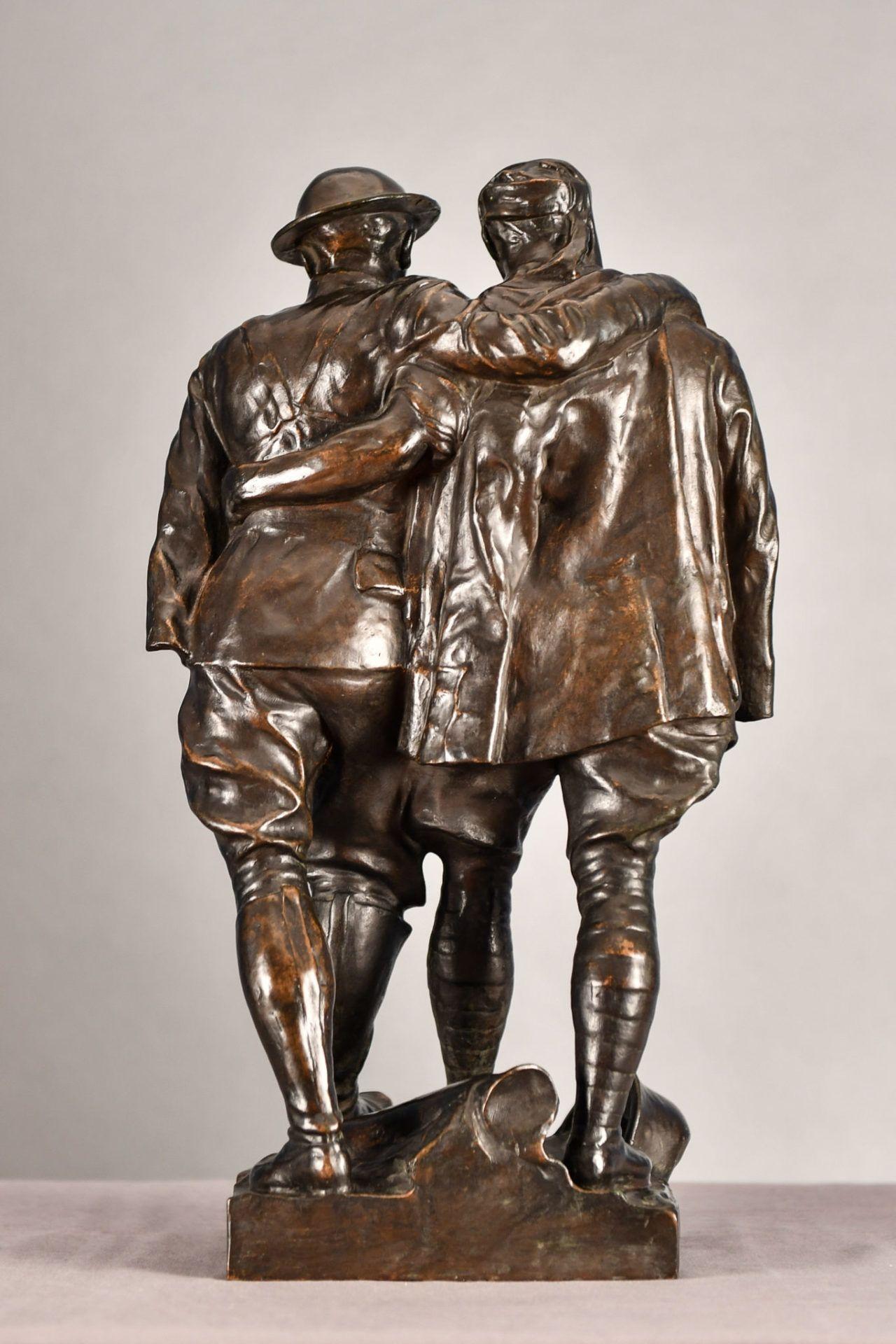 Comrades in Arms (Brothers in Arms), Robert Ingersoll Aitken, Bronze de la Première Guerre mondiale en vente 1