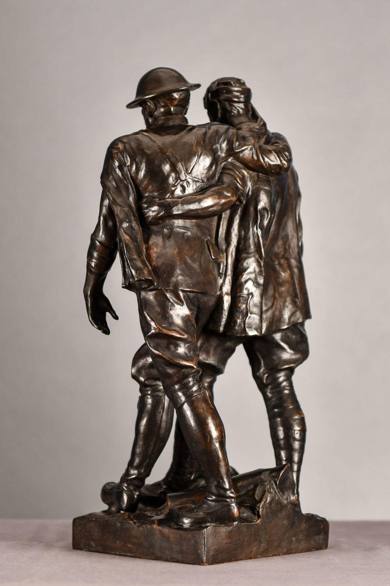 Comrades in Arms (Brothers in Arms), Robert Ingersoll Aitken, World War I Bronze For Sale 1
