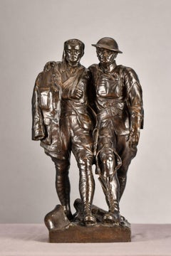 Komrades in Arms (Brothers in Arms), Robert Ingersoll Aitken, Bronze des Ersten Weltkriegs