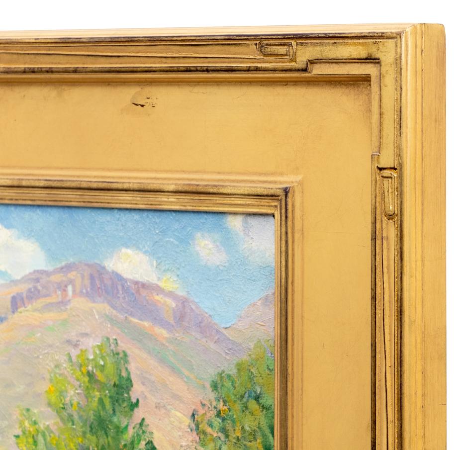 Trasportati nei pittoreschi paesaggi di Golden, Colorado, con questo dipinto a olio su tela vintage mozzafiato dell'acclamato artista Robert Alexander Graham. Risalente agli anni '20-'30, questa opera d'arte originale cattura magnificamente lo