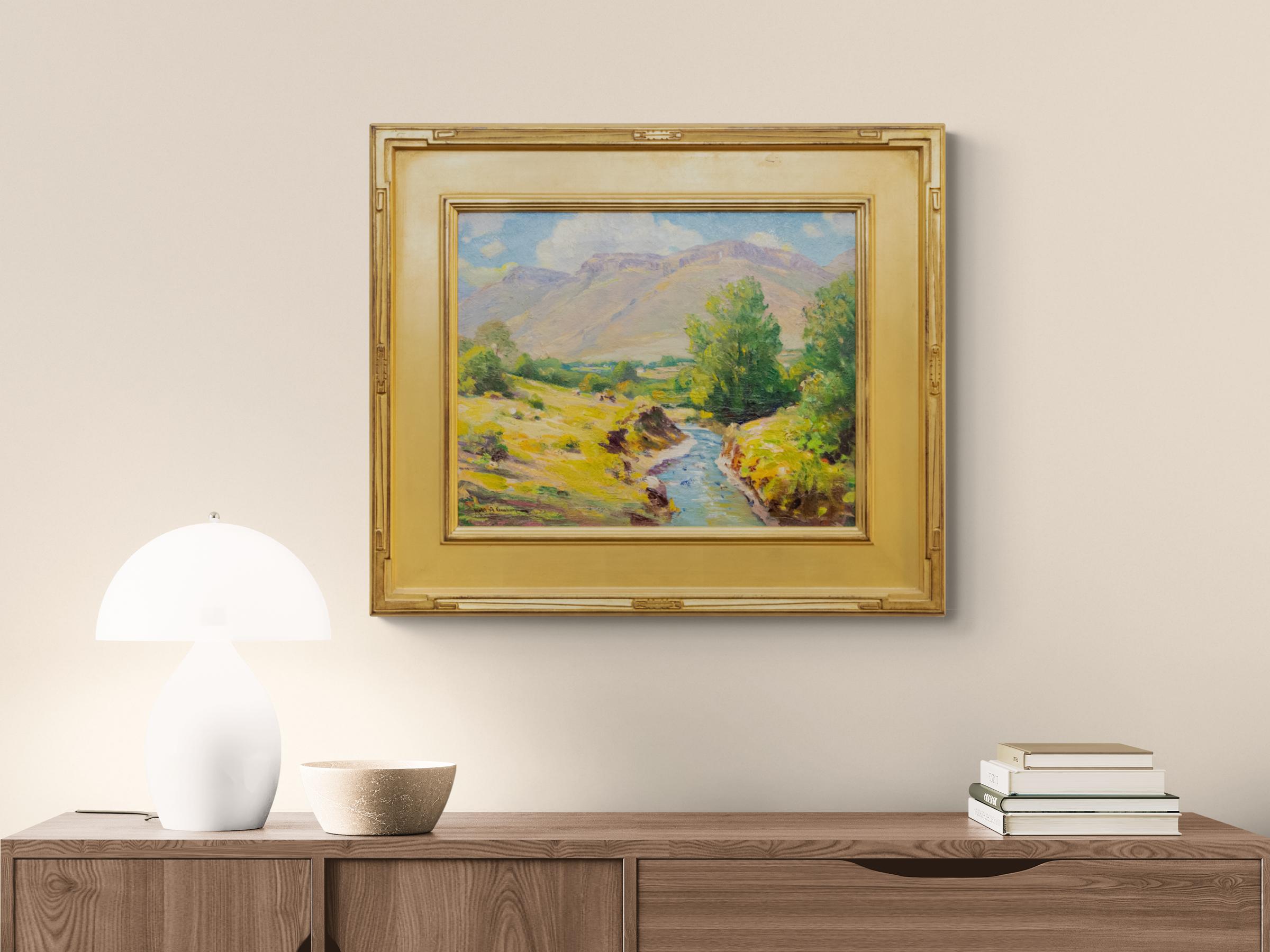 North Table Mountain (Paesaggio vicino a Golden, Colorado), Olio dei primi del Novecento in vendita 2