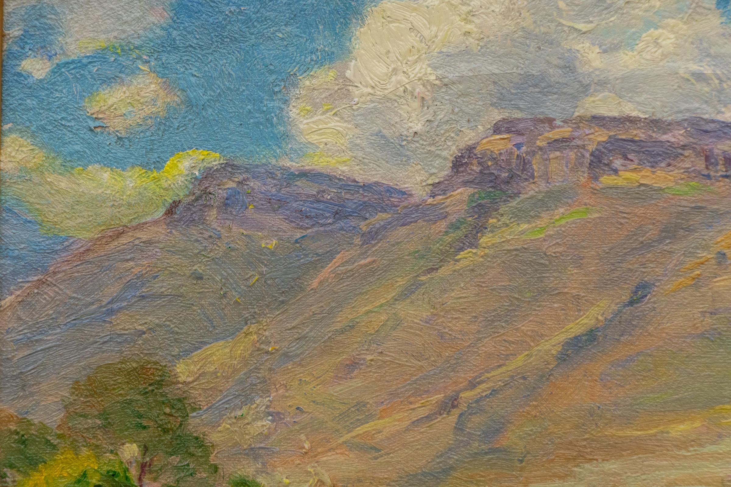 North Table Mountain (Paesaggio vicino a Golden, Colorado), Olio dei primi del Novecento in vendita 4