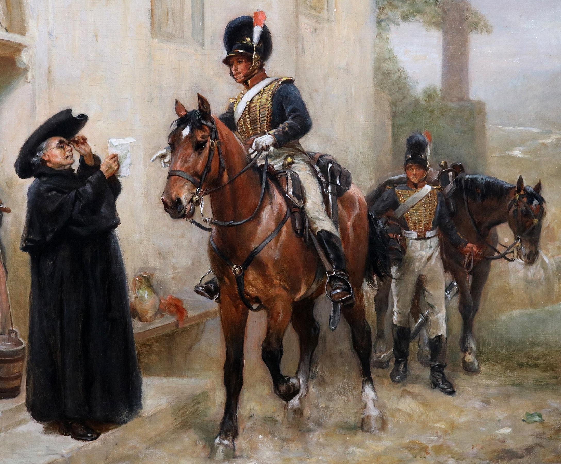 Arrest of Father Curtis - 19th Century Oli Painting of Peninsular War Napoleon For Sale 1