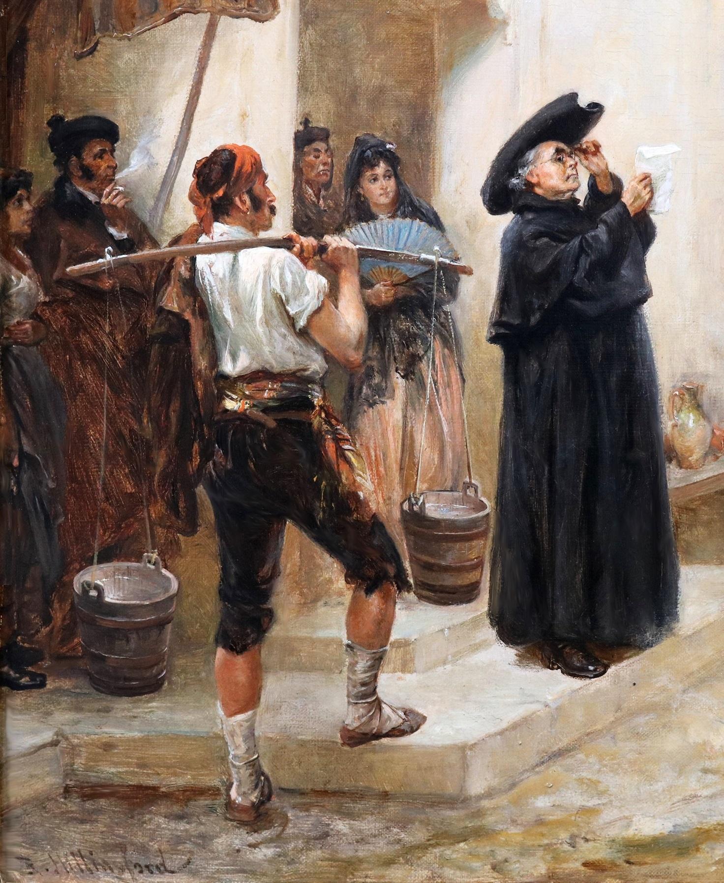Arrest of Father Curtis - 19th Century Oli Painting of Peninsular War Napoleon For Sale 2