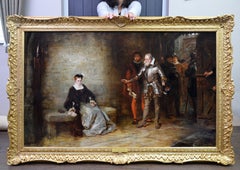 Elizabeth in the Tower - 19th Century Oil Painting Famous Scene Tower of London