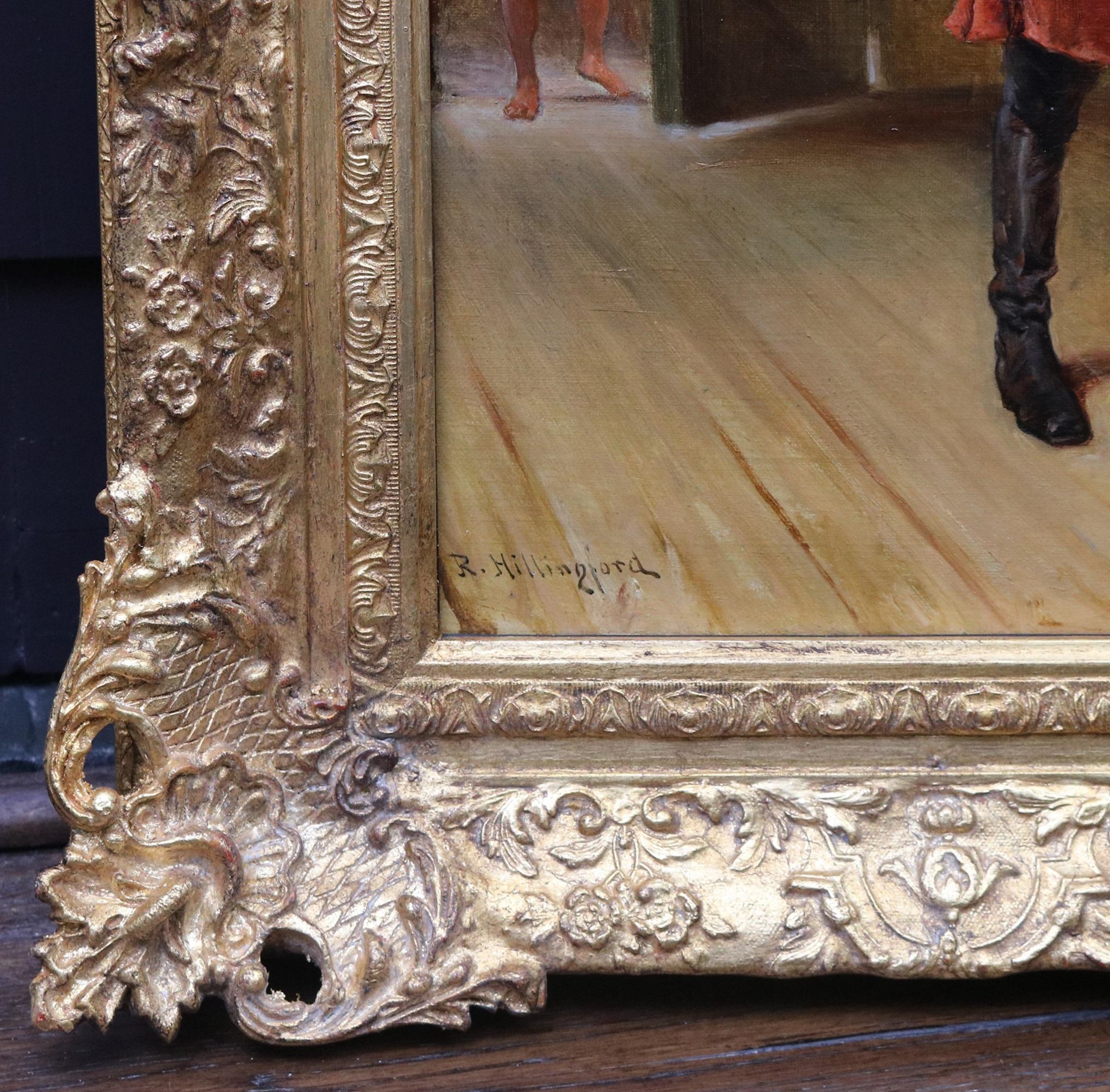 Re Luigi XVI e Marie Antoinette - Pittura ad olio del XIX secolo Rivoluzione francese 7