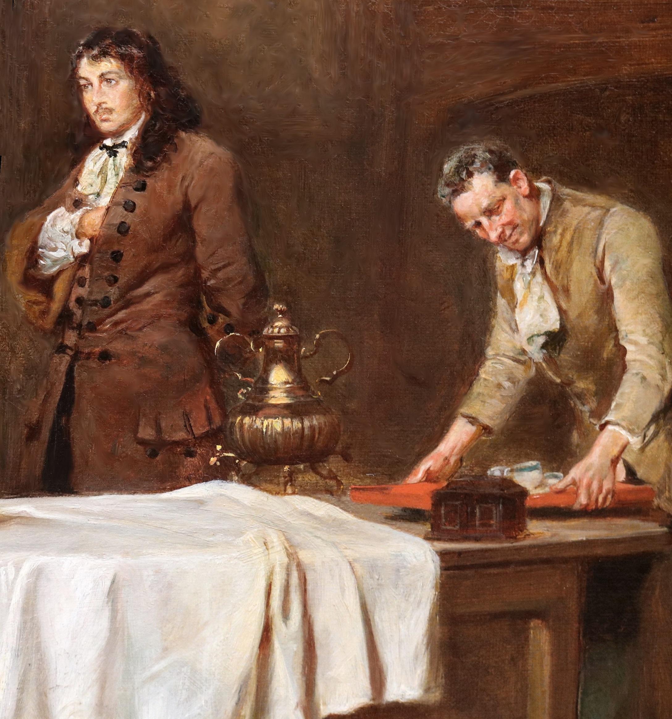 Re Luigi XVI e Marie Antoinette - Pittura ad olio del XIX secolo Rivoluzione francese 4