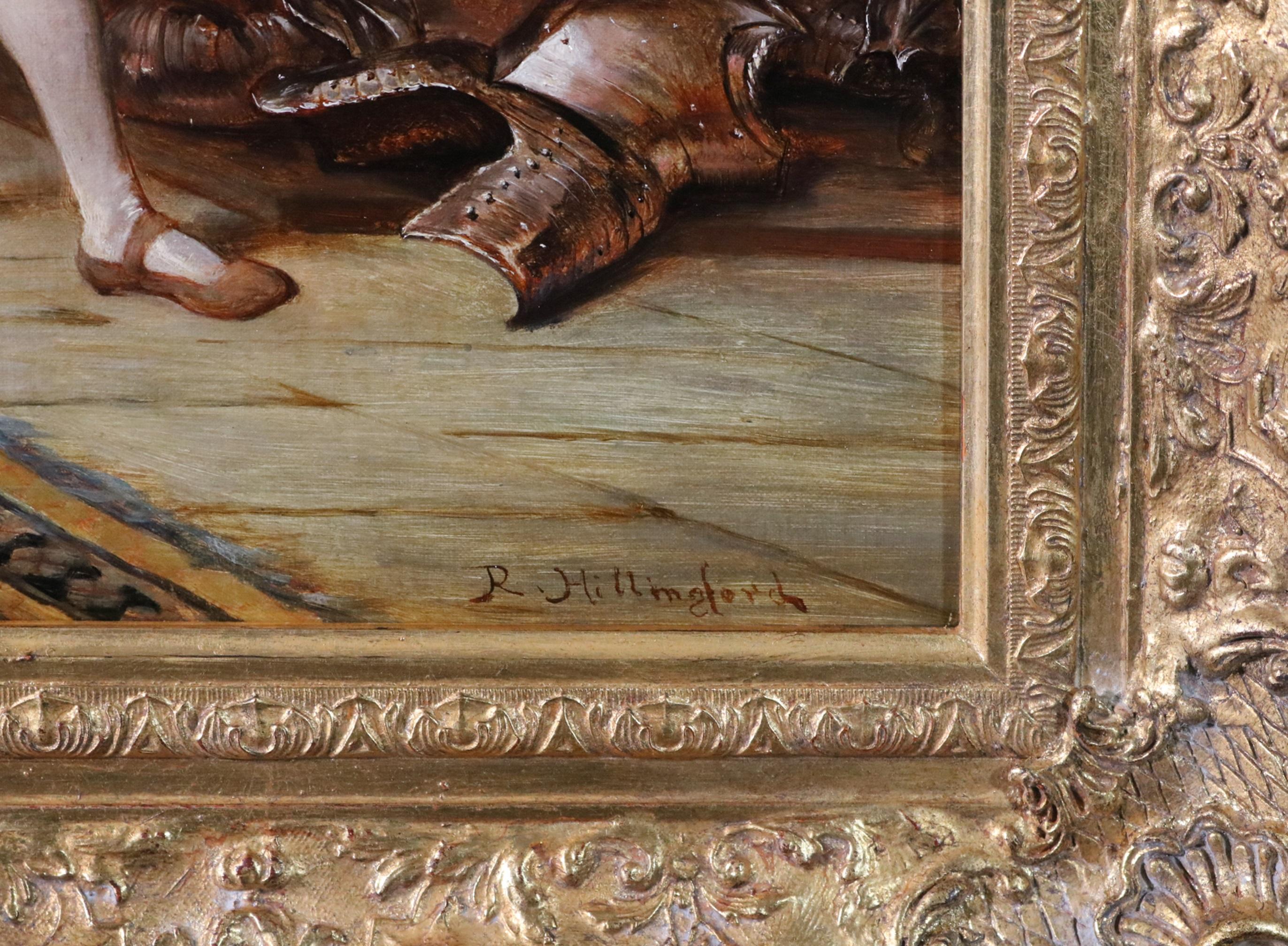 Otello e Desdemona - Pittura ad olio del XIX secolo di Shakespeare Venezia Italia 6