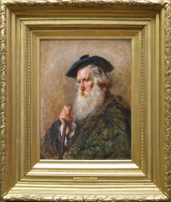 The Highlander - 19th Century Portrait Oil Painting of Scottish Highlander 