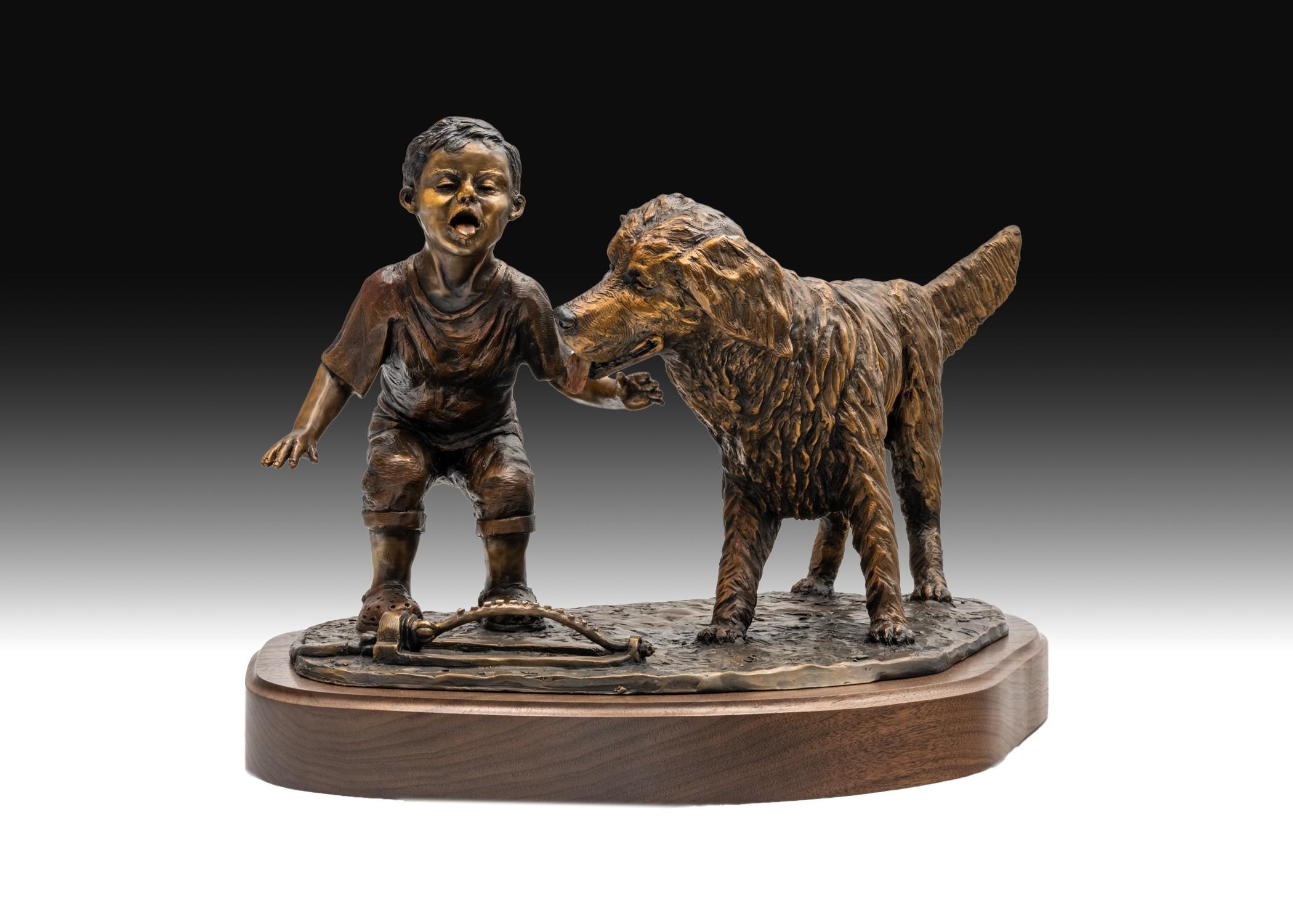 Compañeros de copas - Sculpture de Robert Allison