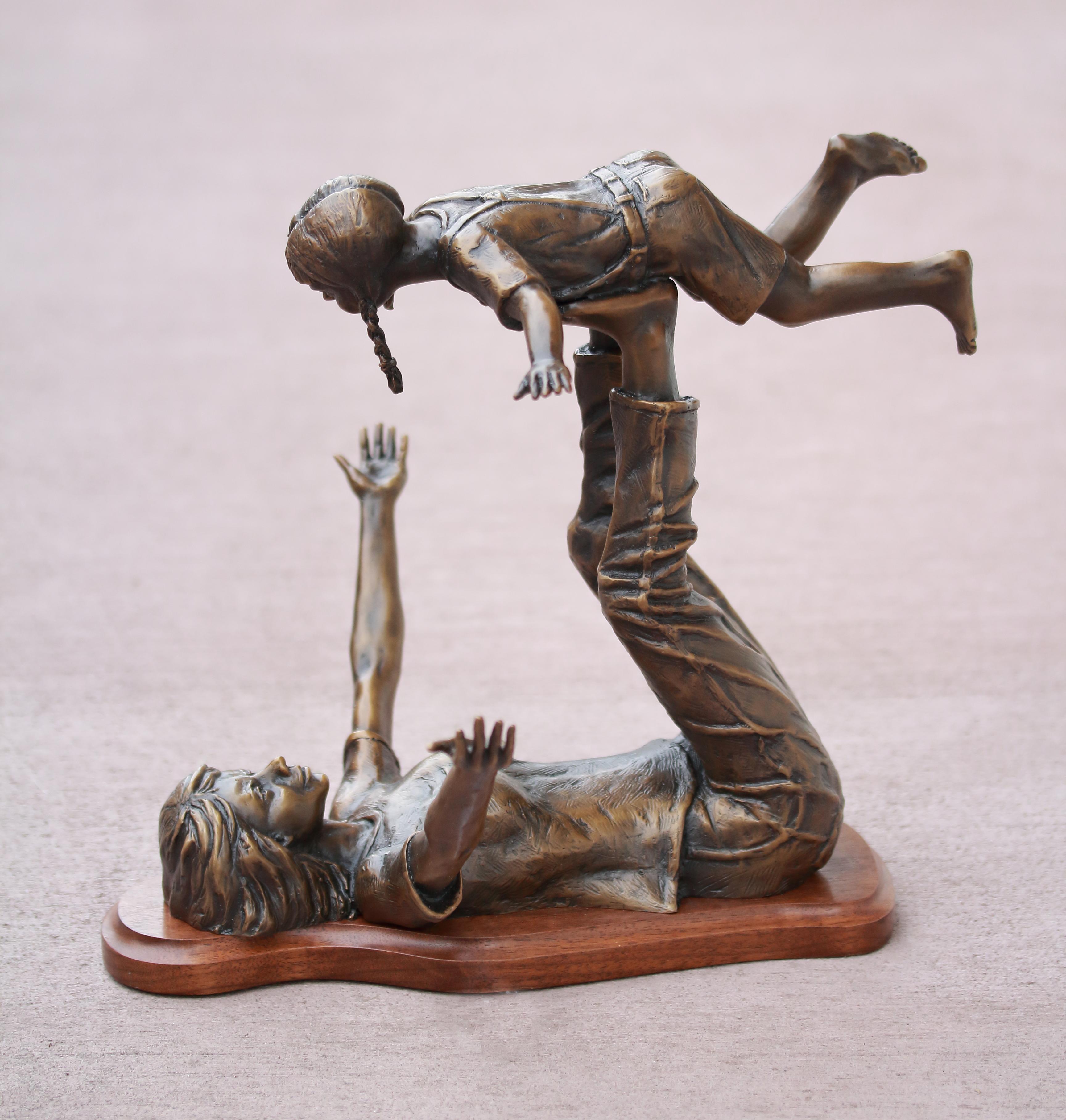 Flying High - Realist Sculpture by Robert Allison