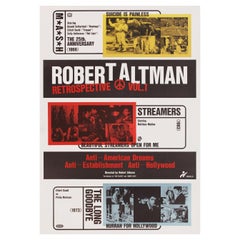 Affiche japonaise B1 rétrospective de Robert Altman, Vol. 1 des années 2010