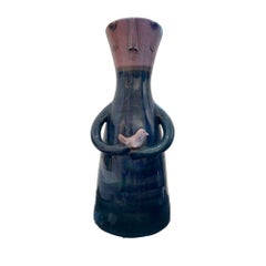 Jarrón antropomorfo azul