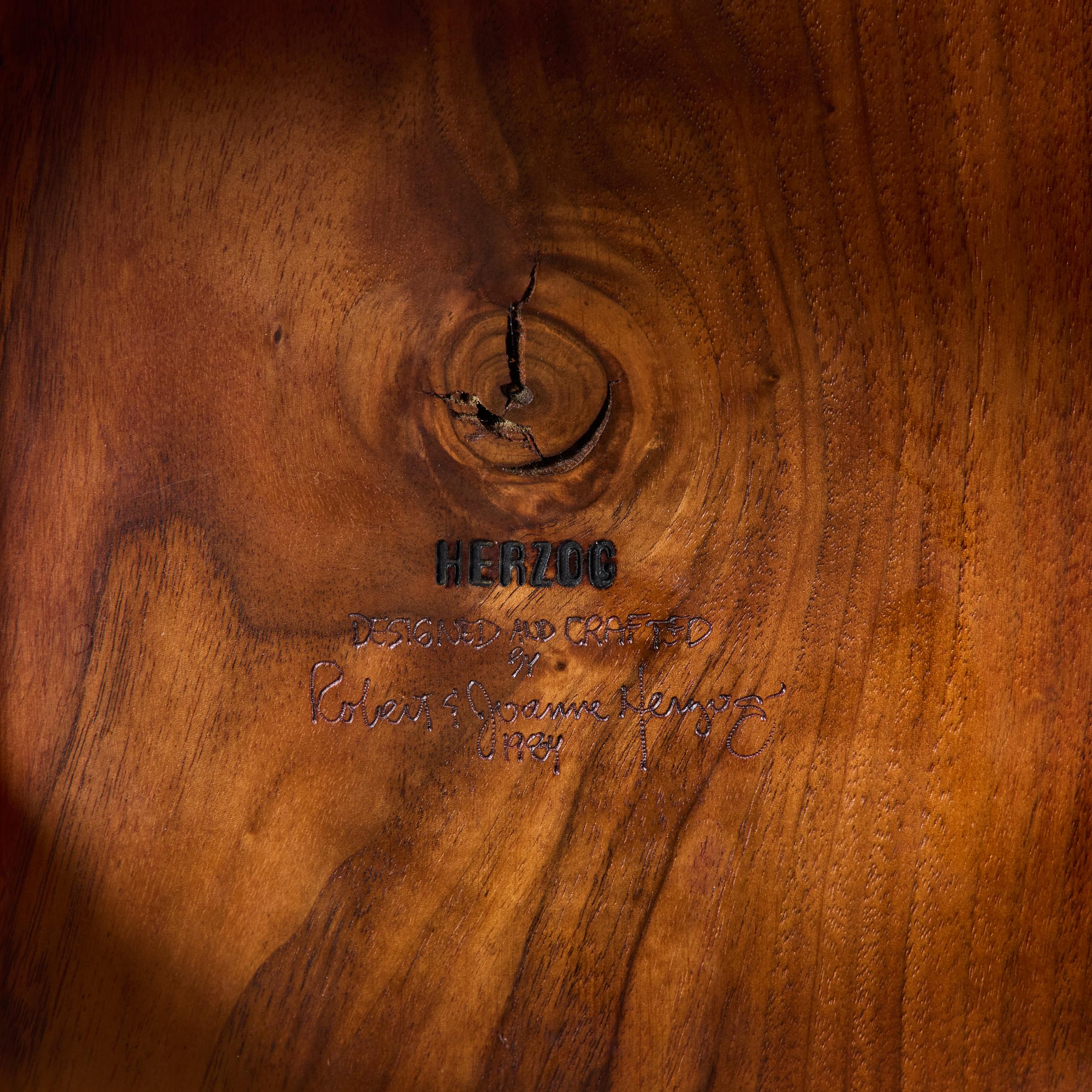 Robert and Joanne Herzog Studio Craft Guitar Stool For Sale 9