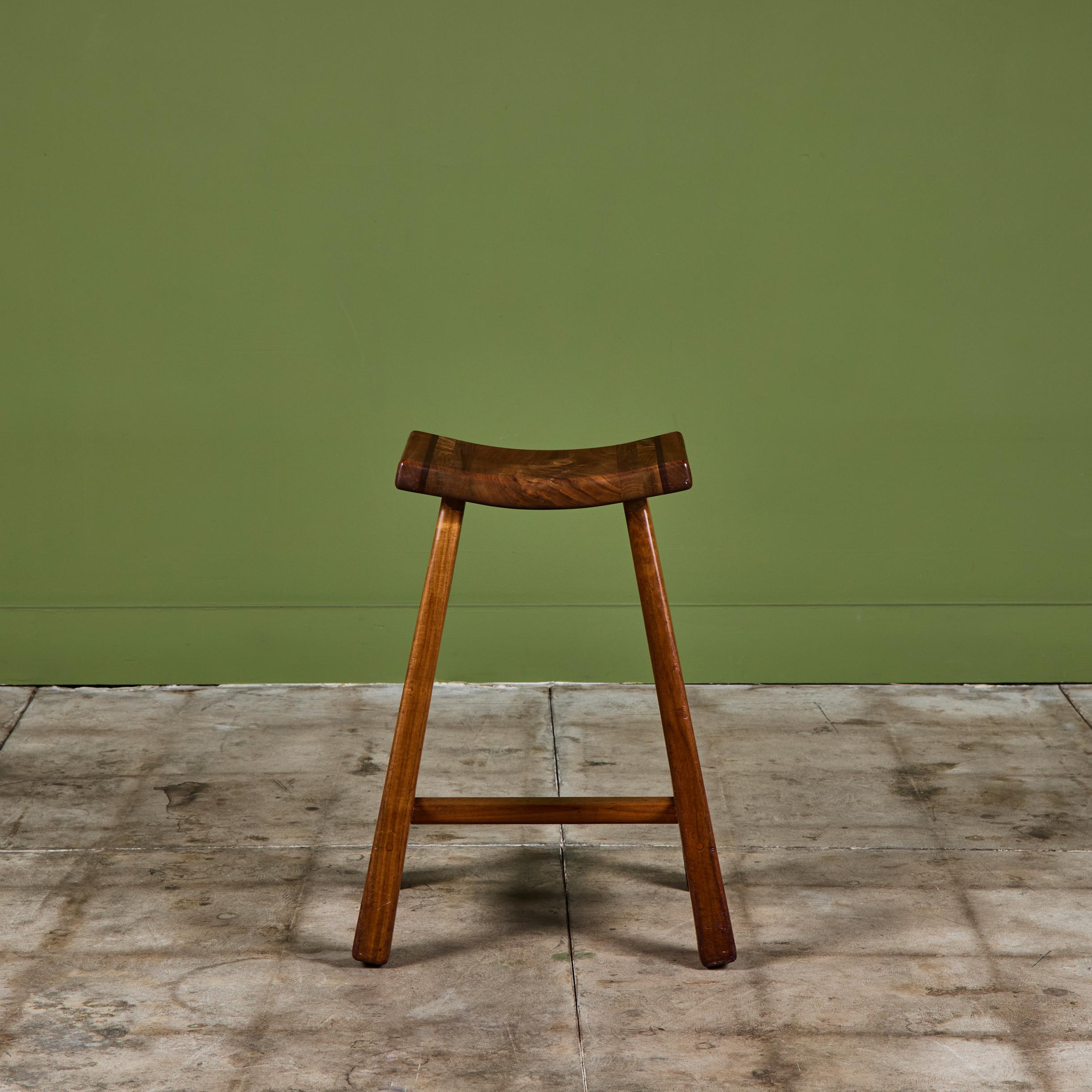 American Craftsman Robert and Joanne Herzog Studio Craft Guitar Stool For Sale
