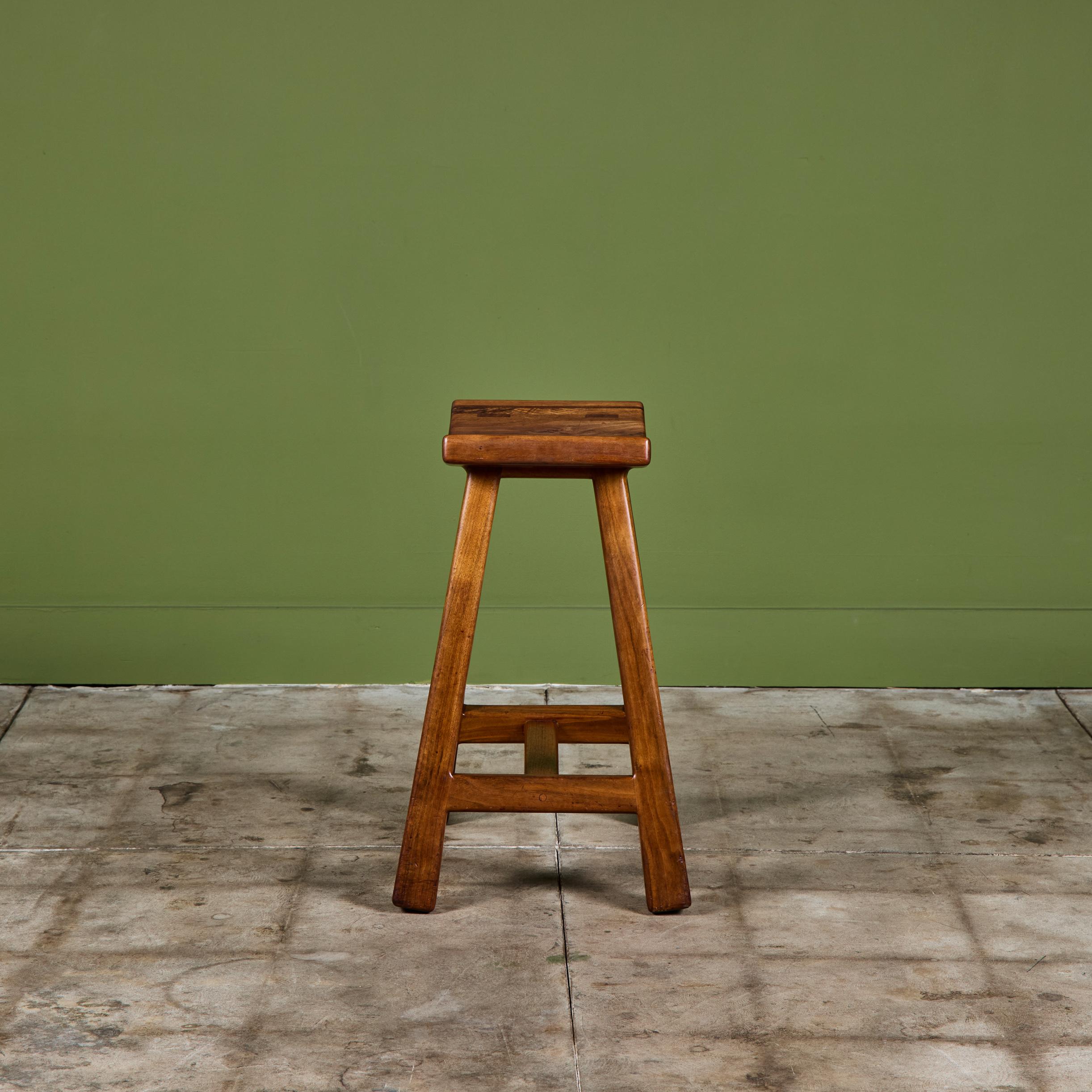 Walnut Robert and Joanne Herzog Studio Craft Guitar Stool For Sale
