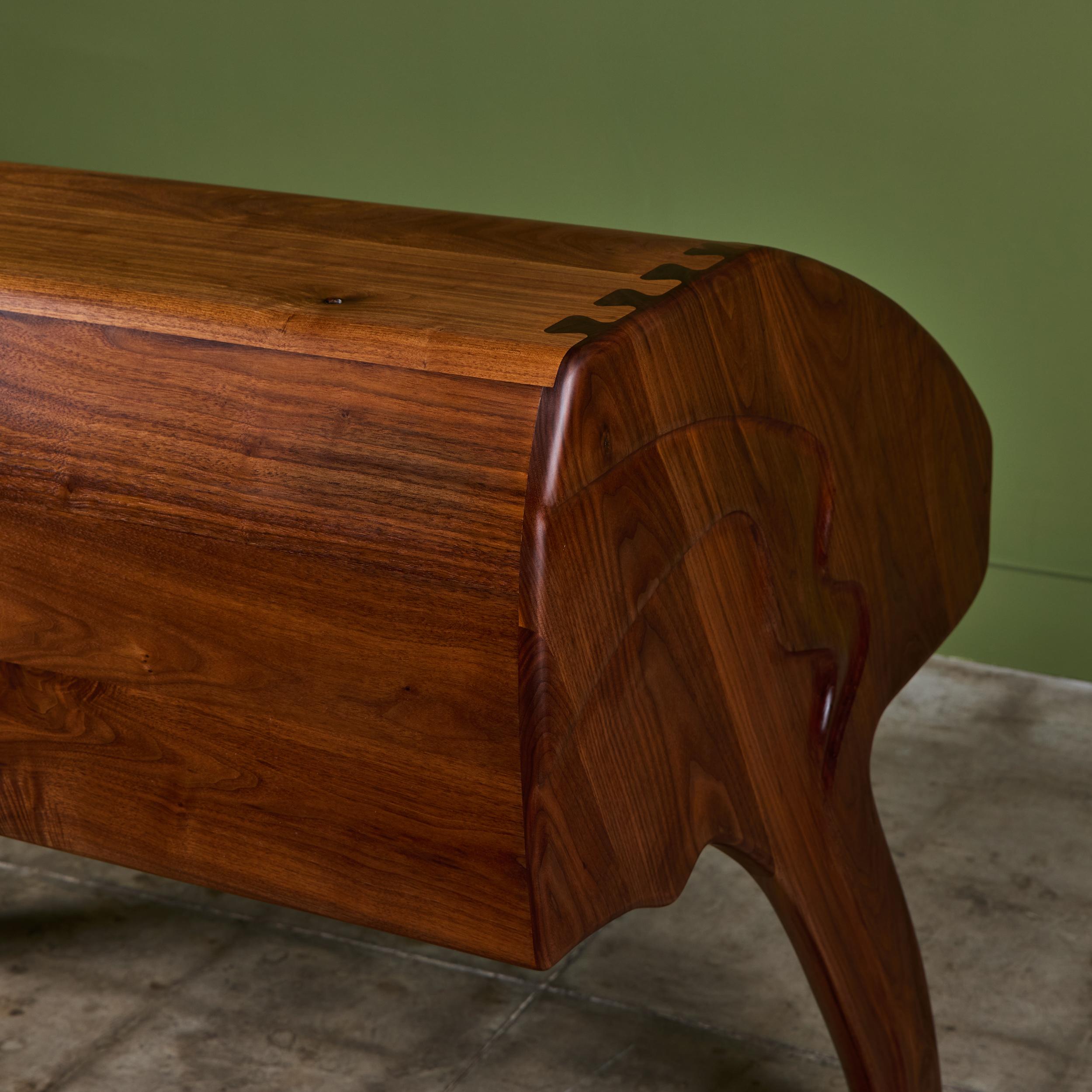 Robert and Joanne Herzog Studio Craft Roll Top Desk For Sale 10