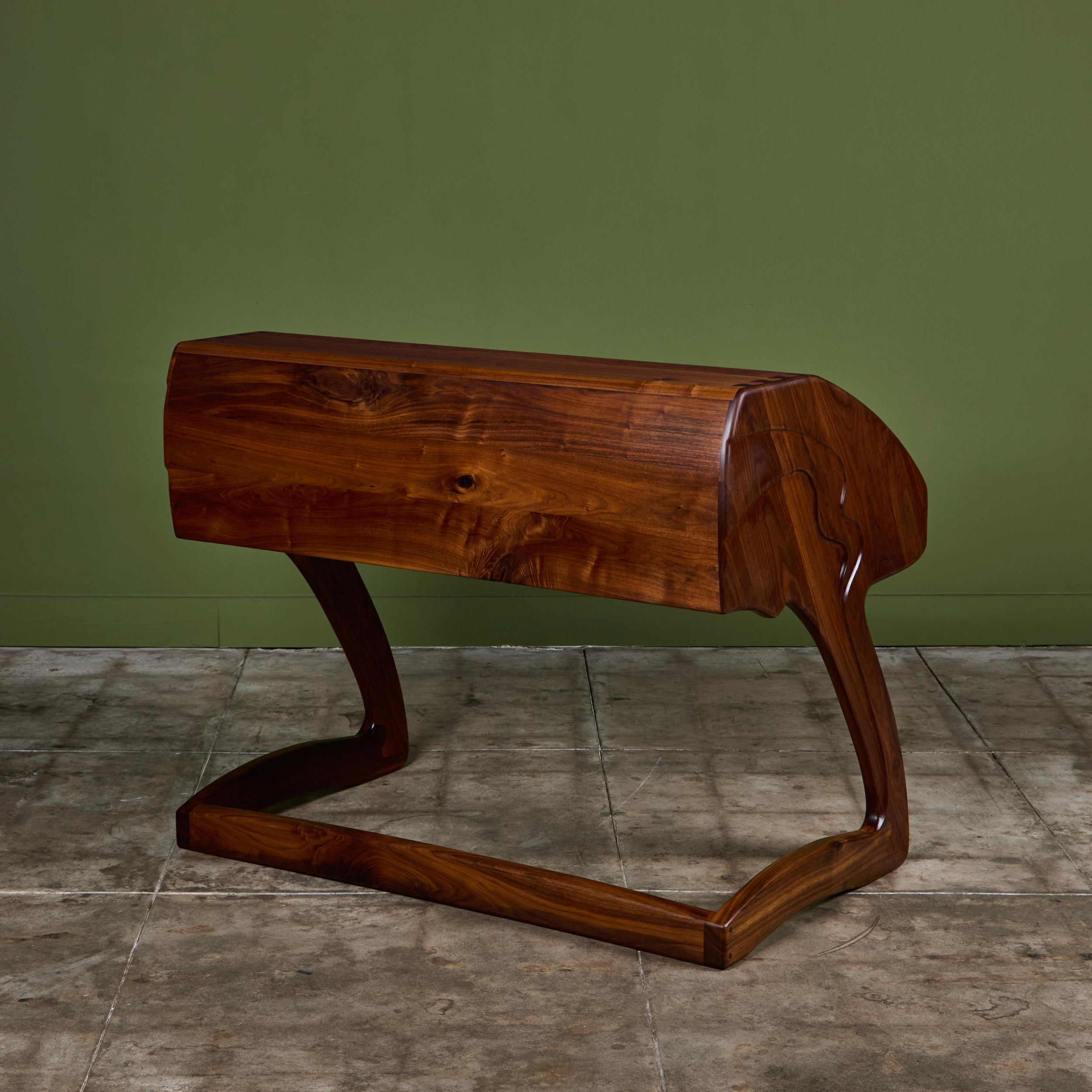 Late 20th Century Robert and Joanne Herzog Studio Craft Roll Top Desk For Sale