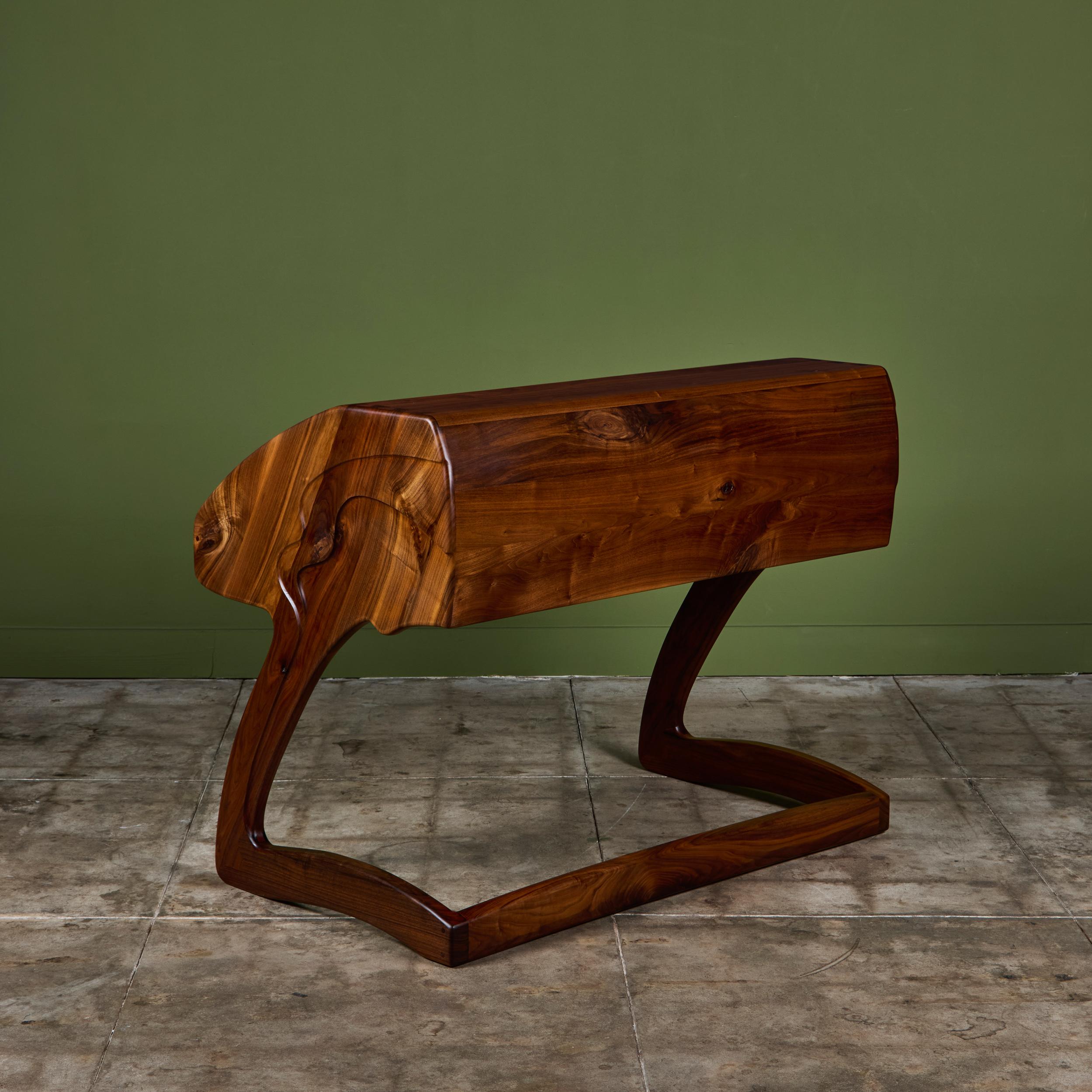 Robert and Joanne Herzog Studio Craft Roll Top Desk For Sale 1