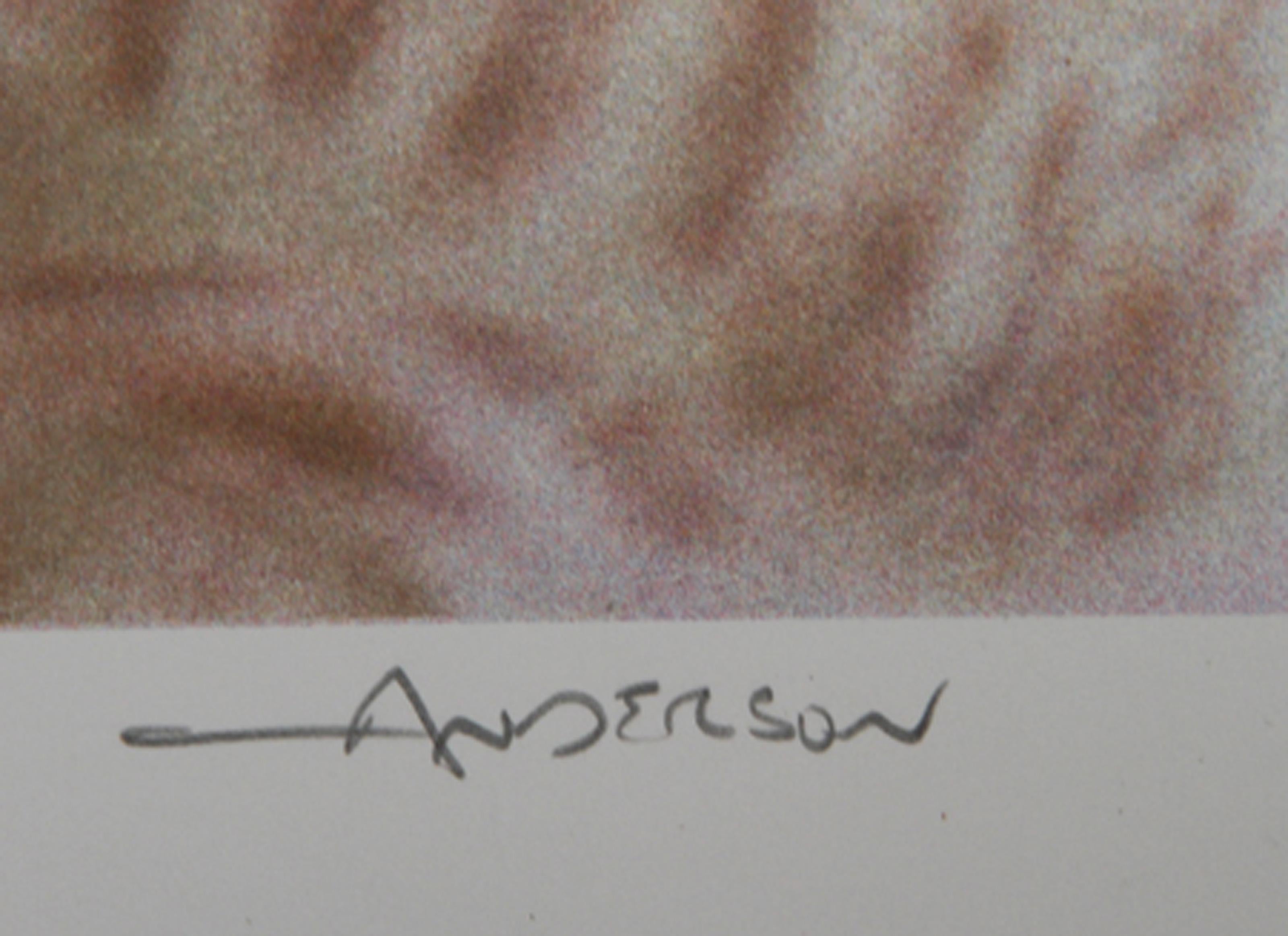 Muñeca, litografía surrealista de Robert Anderson en venta 2