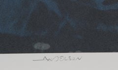 Feeding the Ducks, Surrealist Lithograph by Robert Anderson