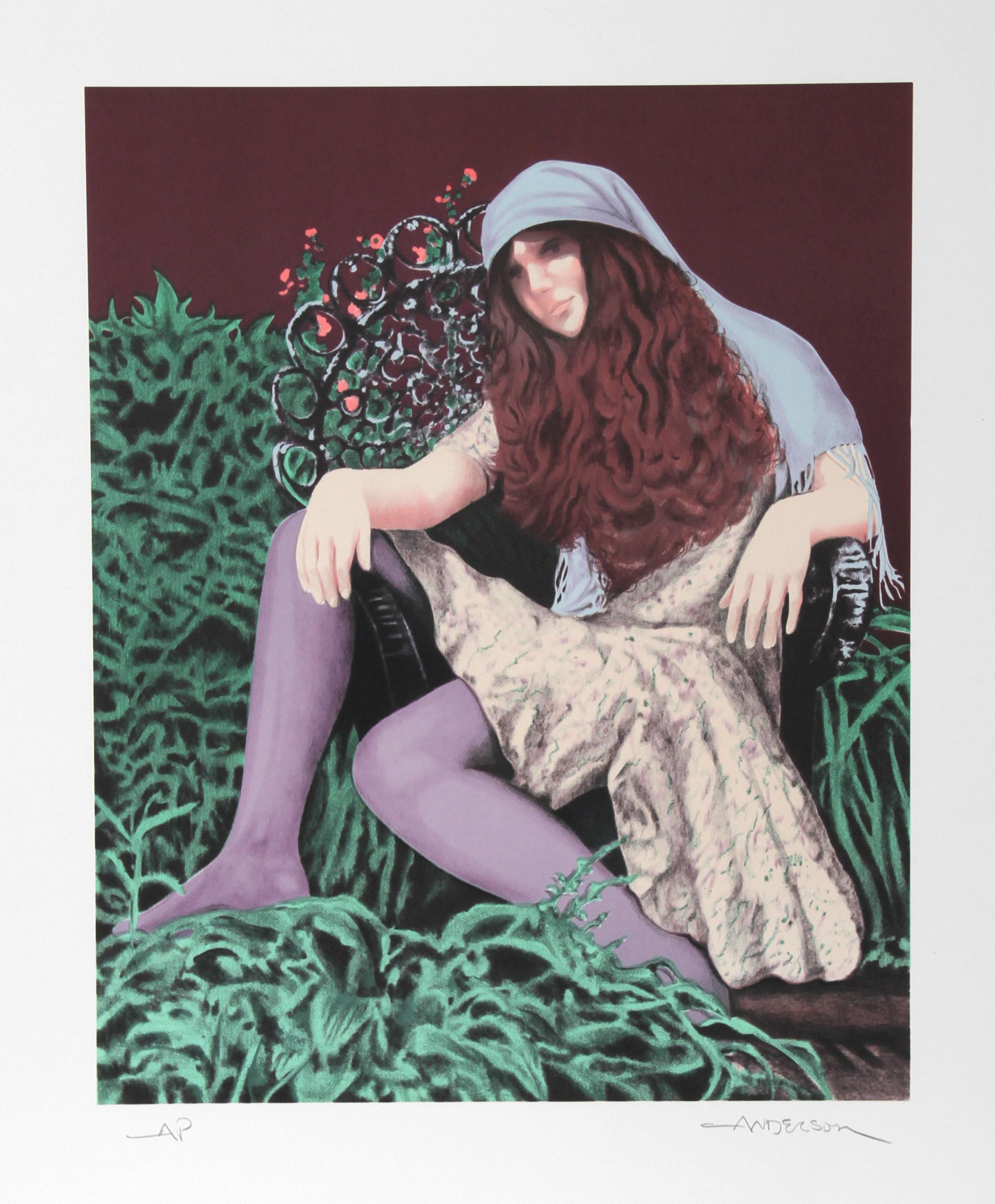 Robert Anderson, American (1945 - 2010) - Given to Dream, Year:  1980, Medium:  Lithograph, signed and numbered in pencil, Edition:  250, AP, Image Size:  20.5 x 16.5 inches, Size:  29 in. x 22 in. (73.66 cm x 55.88 cm) 
