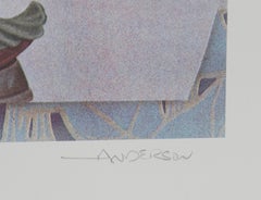 Heart Dream, Surrealist Lithograph by Robert Anderson