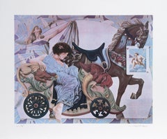 Heart Dream, Surrealist Lithograph by Robert Anderson