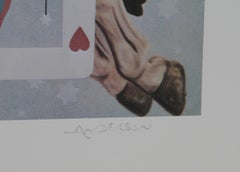 Jack of Hearts, Surrealist Lithograph by Robert Anderson