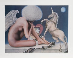 Jack of Hearts, Surrealist Lithograph by Robert Anderson