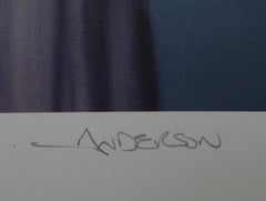 On the Amazon, Surrealist Lithograph by Robert Anderson