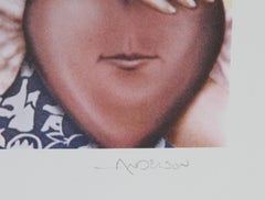 Queen of Hearts, Surrealist Lithograph by Robert Anderson