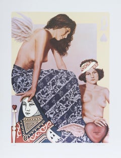 Queen of Hearts, lithographie surréaliste de Robert Anderson