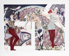 The Building of a Queen, Surrealist Lithograph by Robert Anderson