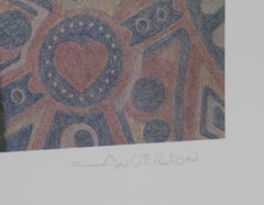 The Heartkeepers, Surrealist Lithograph by Robert Anderson