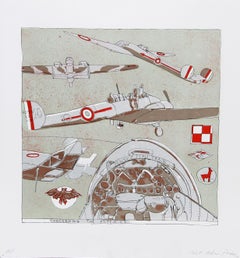 Concerning the Potez 63, Signed Lithograph by Robert Andrew Parker