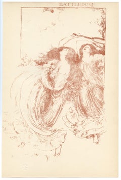 "Battledore" original lithograph