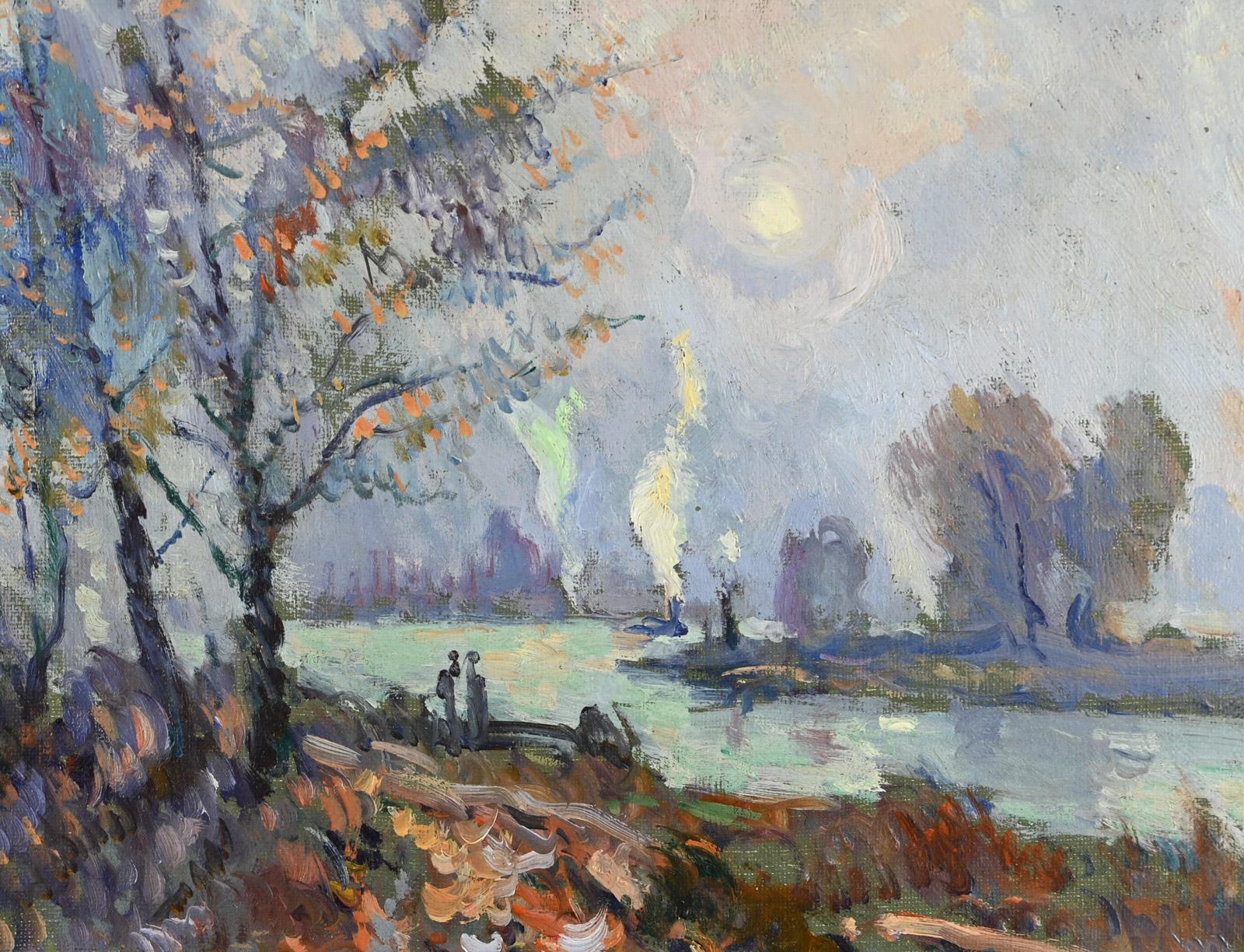 Bord de Seine automnal - Painting by Robert Antoine Pinchon