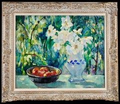 Fleurs et Fruits - Post Impressionist Still Life Oil by Robert Antoine Pinchon