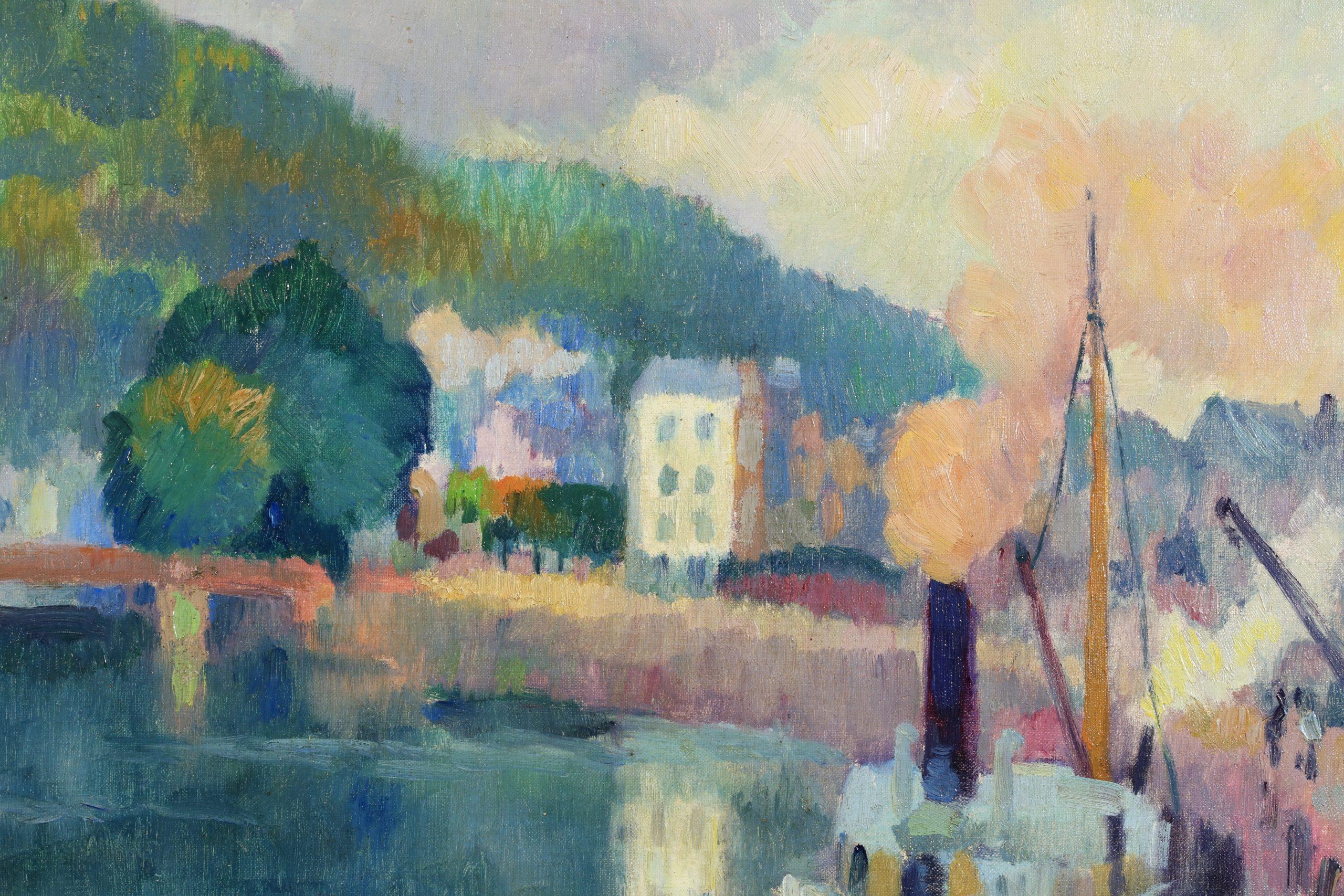 La Colline Saint Catherine - Paisaje postimpresionista Óleo de Robert Pinchon en venta 5