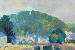 La Colline Saint Catherine - Post Impressionist Landscape Oil by Robert Pinchon