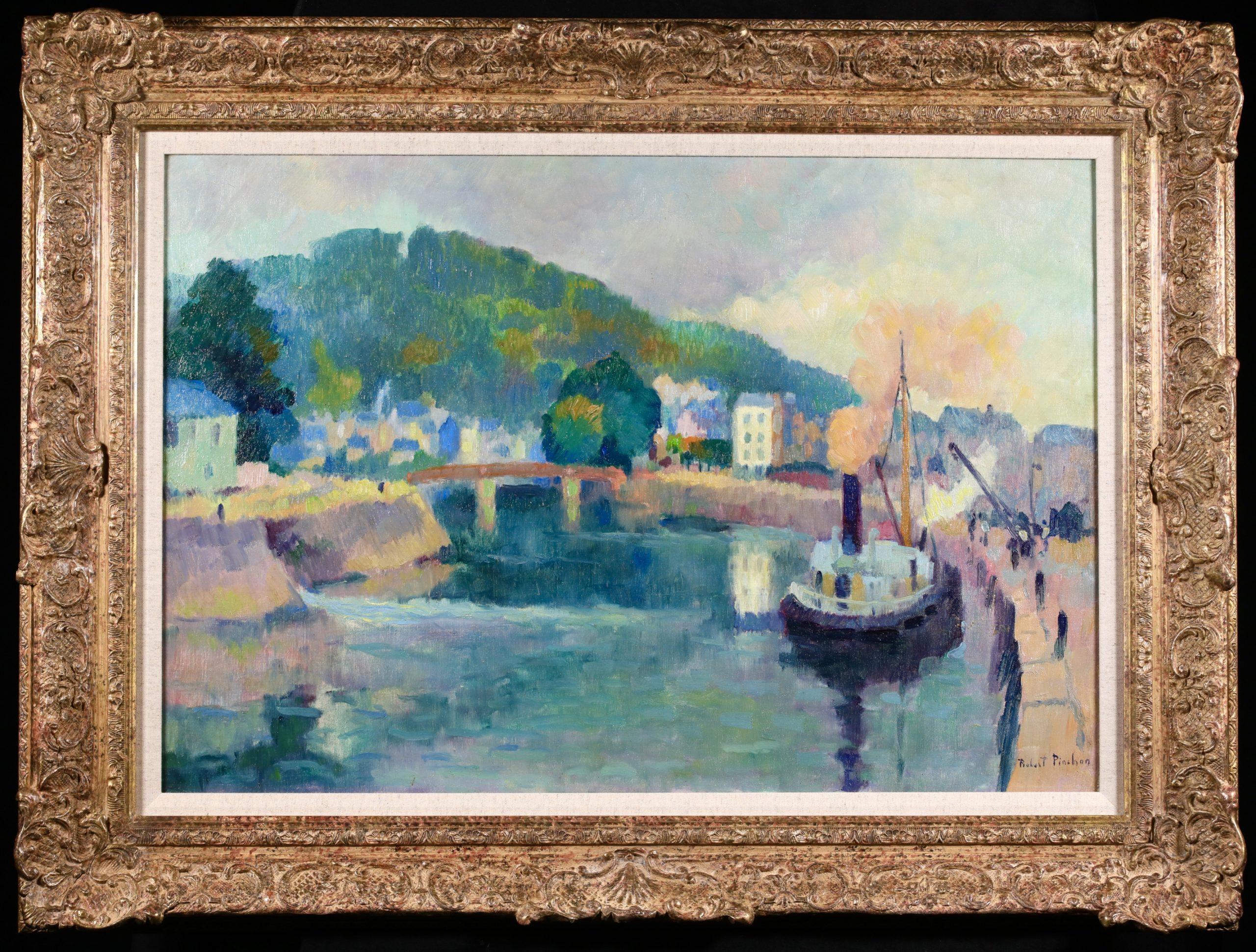 Landscape Painting de Robert Antoine Pinchon - La Colline Saint Catherine - Paisaje postimpresionista Óleo de Robert Pinchon