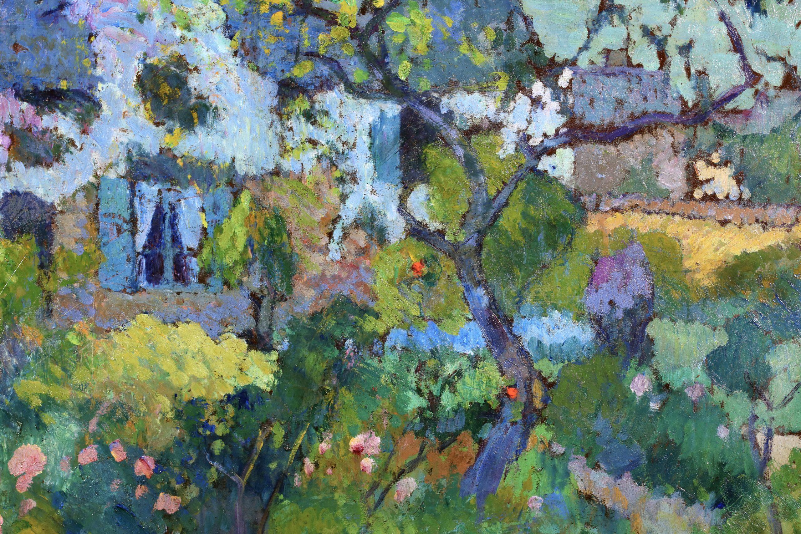 Le Jardin Fleuri - Paesaggio post impressionista dipinto a olio da Robert The Pinchon 2