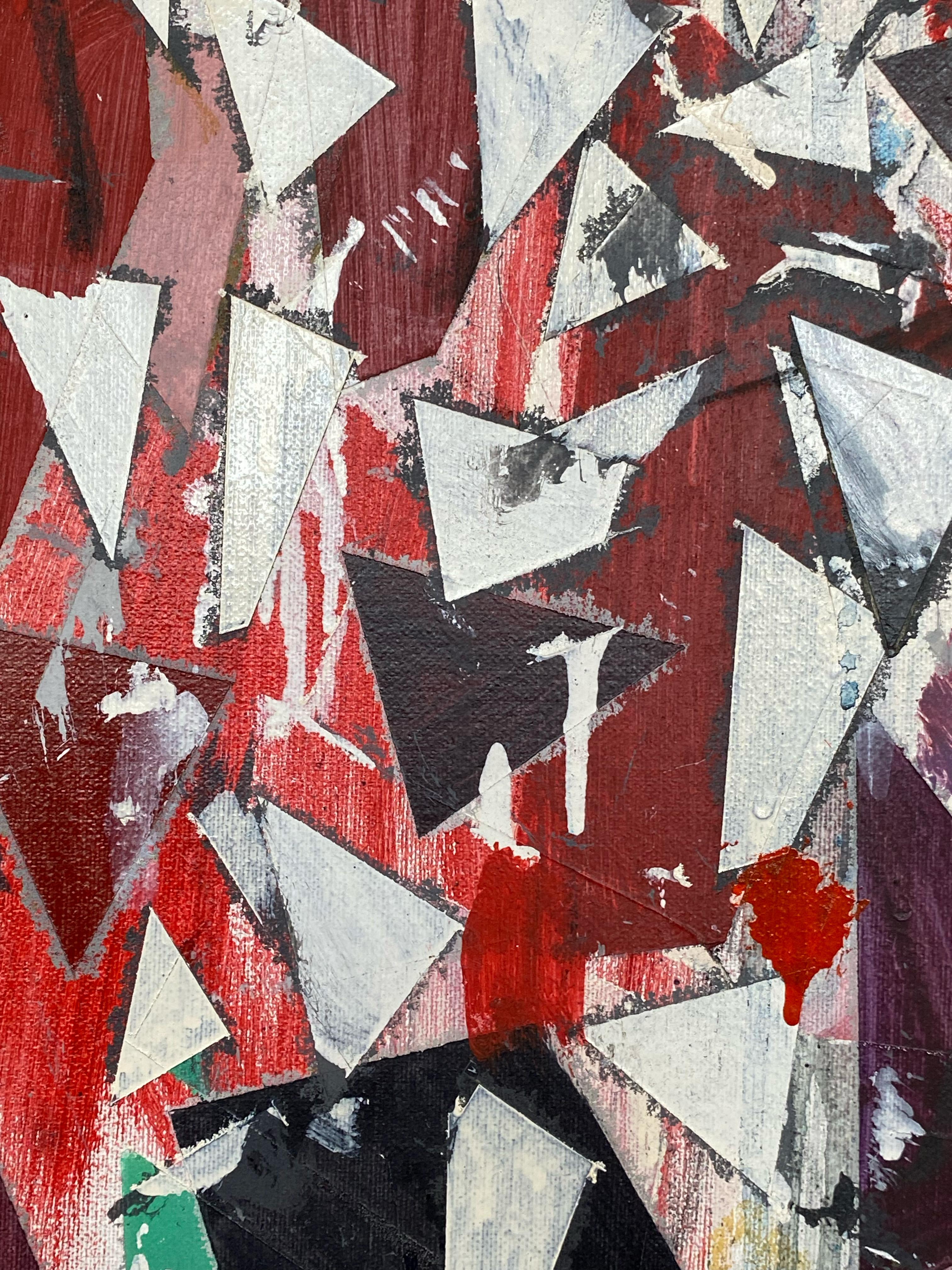Impennata II - Abstract Painting Grigio di Robert Arthur Goodnough