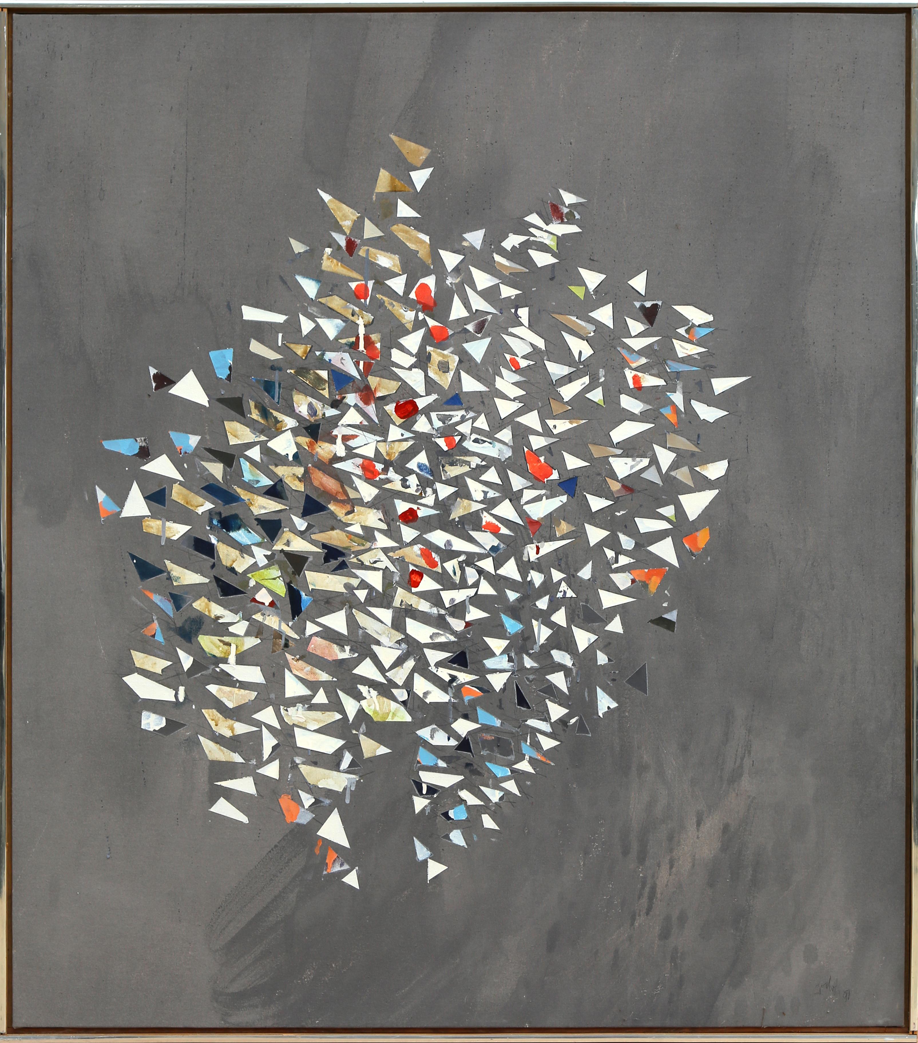 Robert Arthur Goodnough Abstract Painting - ZNQ, Large Abstract Expressionist painting by Robert Goodnough