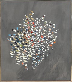 ZNQ, grande peinture expressionniste abstraite de Robert Goodnough