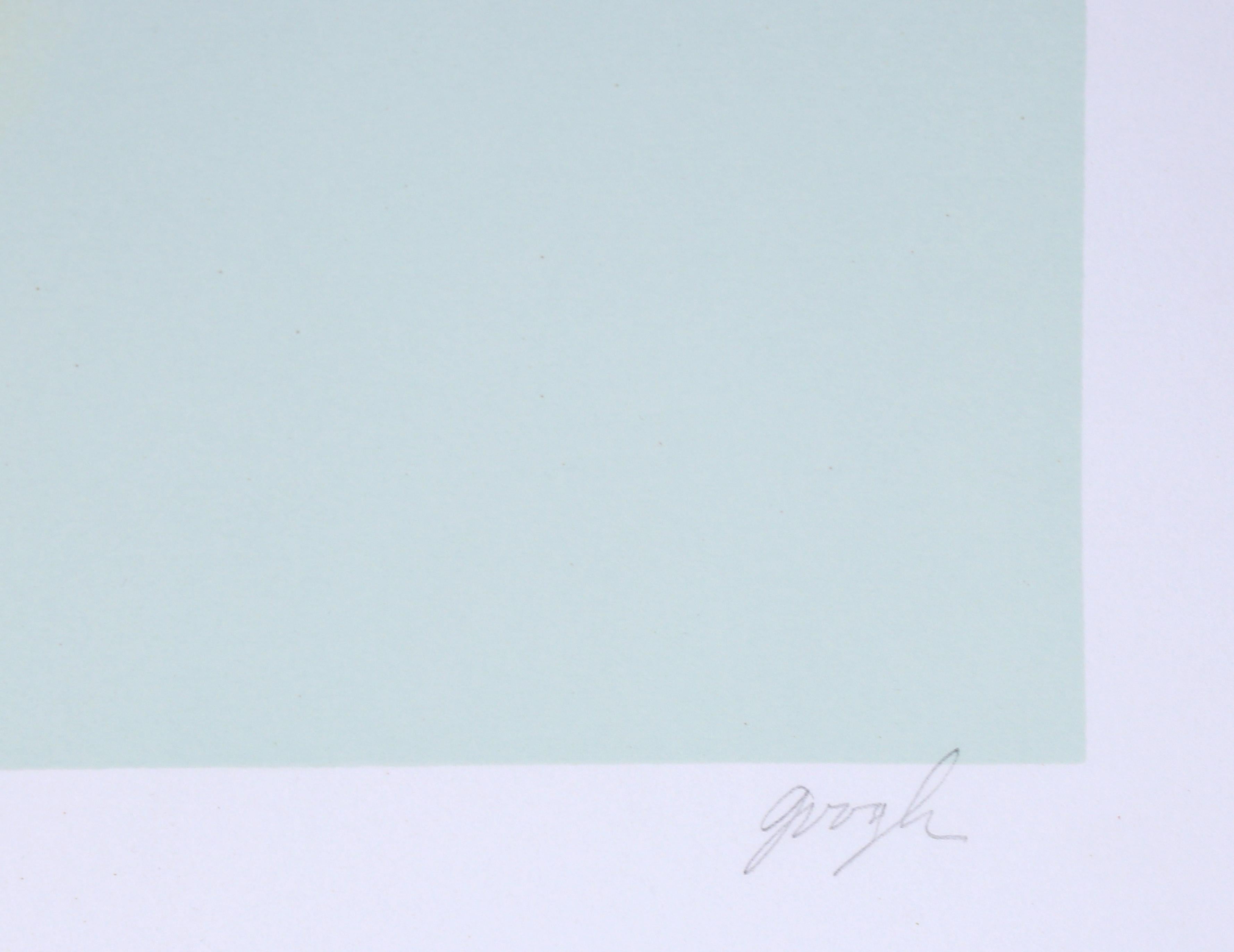 Autumn Leaves Always, Abstract Expressionist Screenprint by Robert Goodnough - Minimaliste Print par Robert Arthur Goodnough