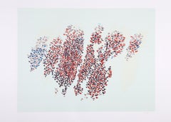 feuilles d
automne toujours, sérigraphie expressionniste abstraite de Robert Goodnough