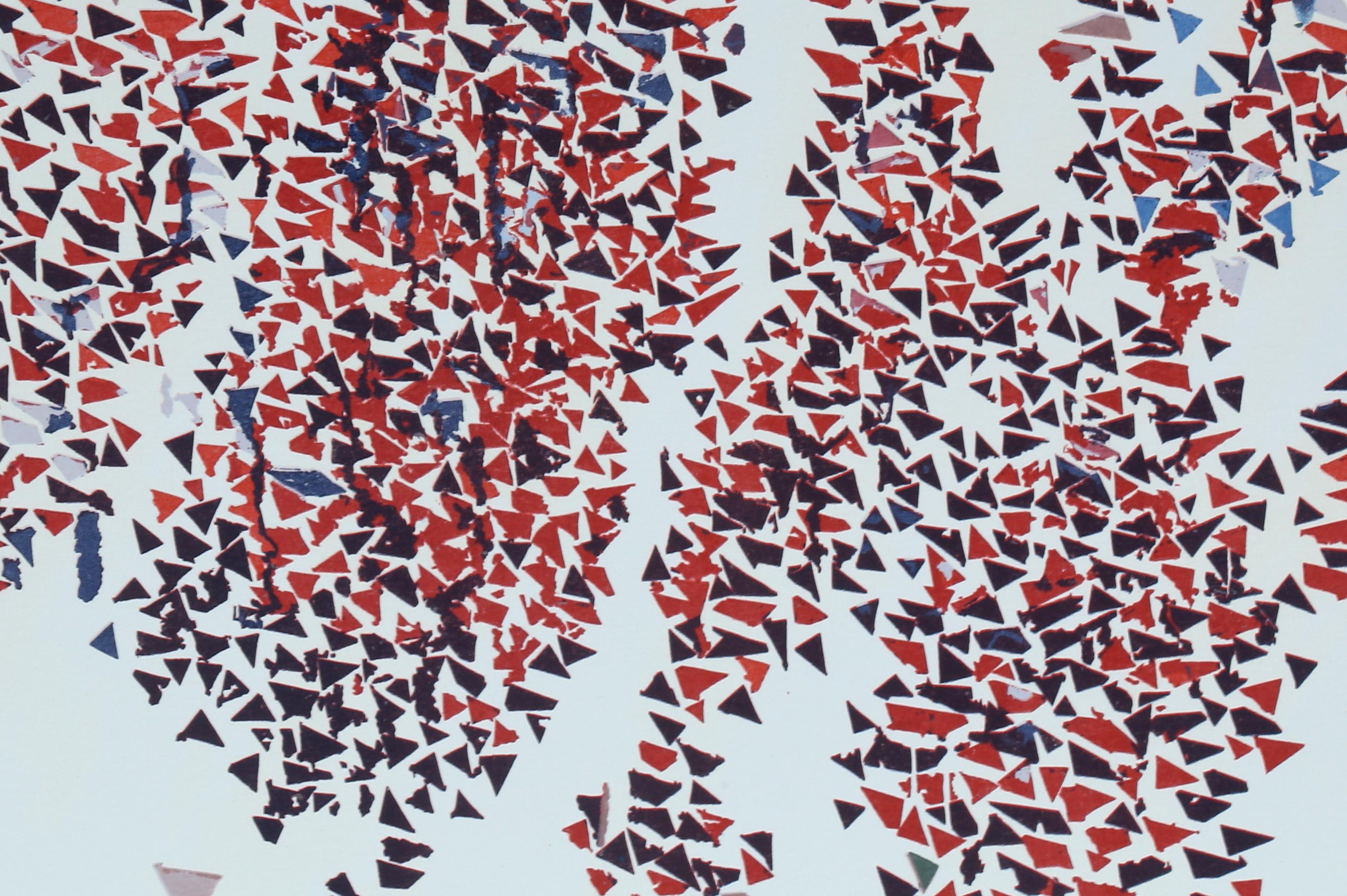 Autumn Leaves Always, Abstract Expressionist Screenprint by Robert Goodnough - Print by Robert Arthur Goodnough