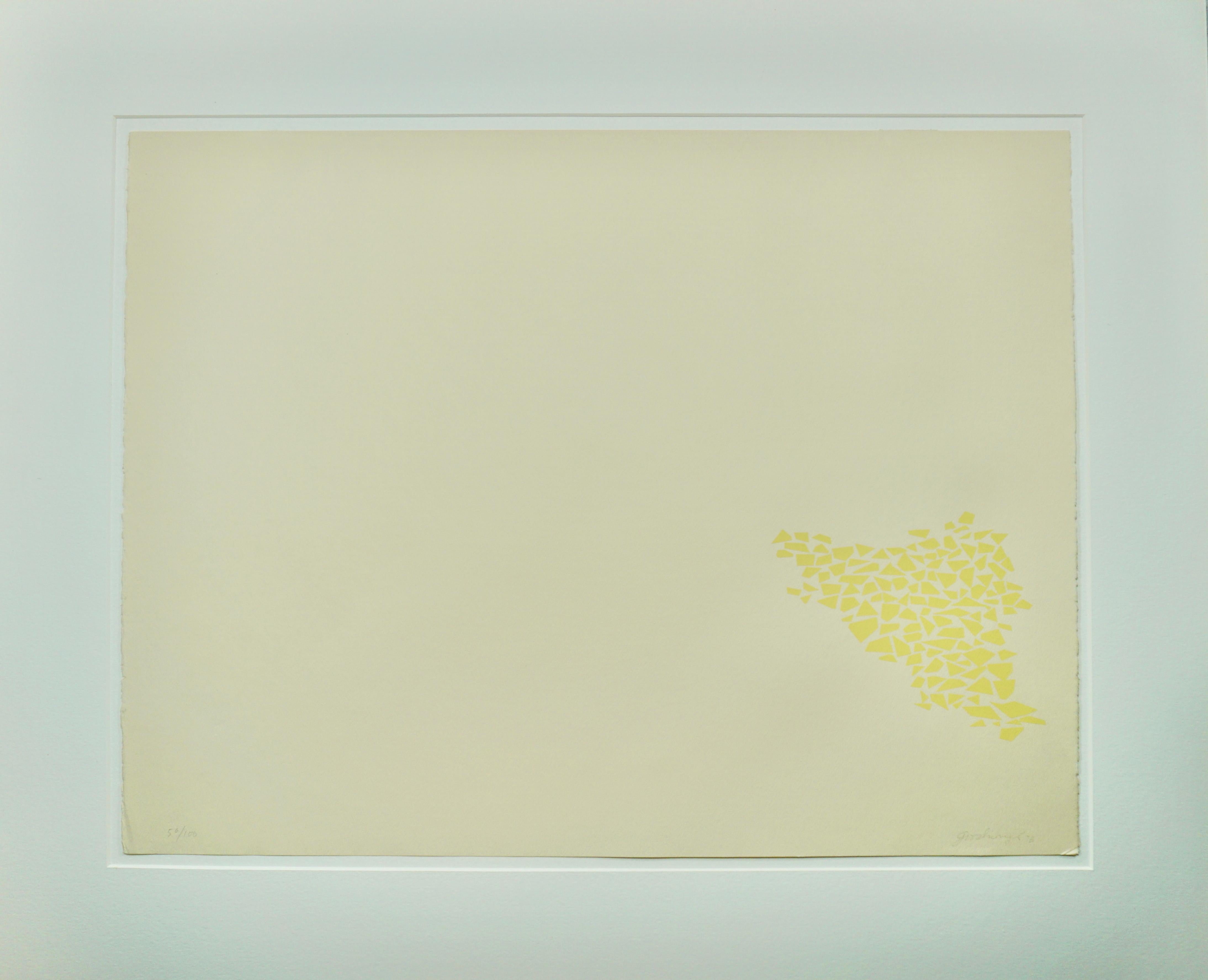 Yellow on Beige  - Print by Robert Arthur Goodnough